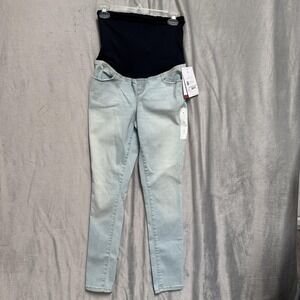 Isabel Maternity by Ingrid & Isabel Jeans Womens‎ 4 Light Wash Skinny Over Belly